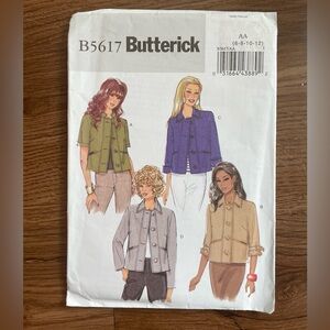 NEW Butterick Misses’ Jacket Sewing Pattern B5617 Template (Size AA)